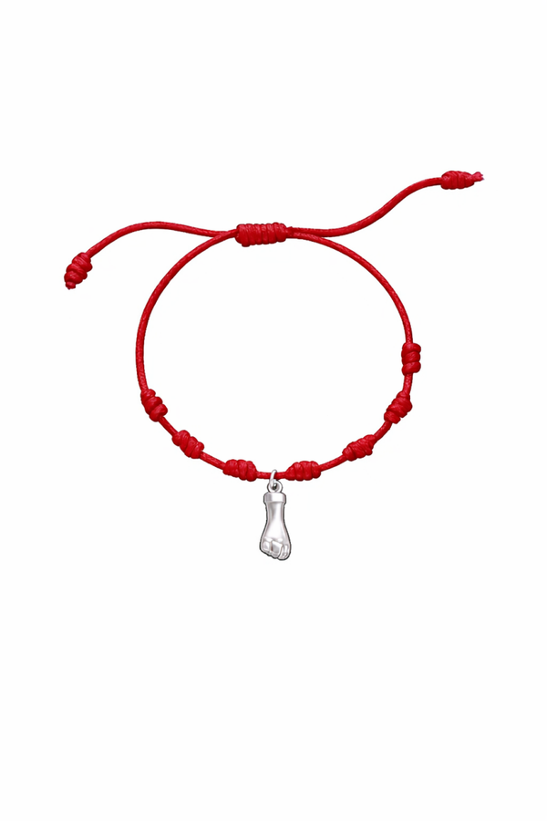 PULSERA 7 NUDOS CON PUÑO DE PLATA