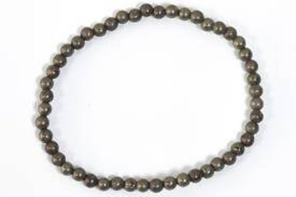 PULSERA ELASTICA BOLA 4MM PIRITA