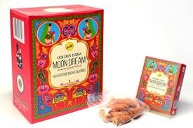 CAJA DE CONOS GOLDEN INDIA DE INCIENSO DE REFLUJO (EFECTO NIEBLA) SUEÑO DE LUNA