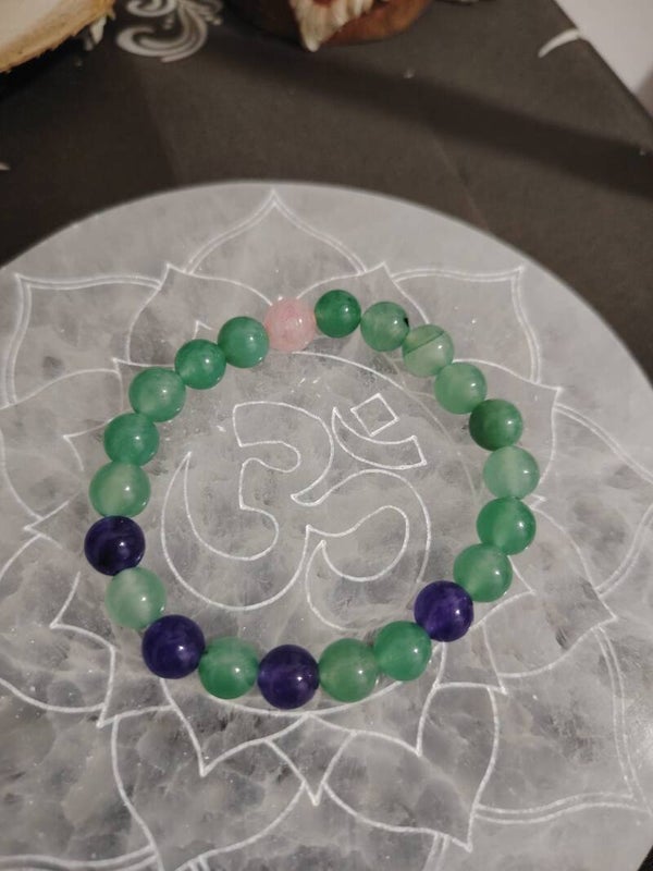 PULSERA DE PIEDRA FLUORITA