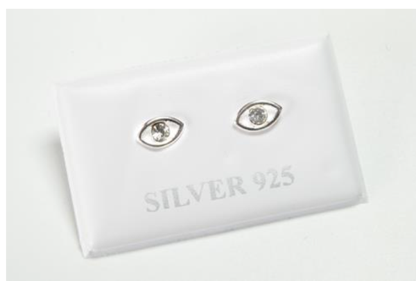 PENDIENTES DE OJO CON BRILLANTITO