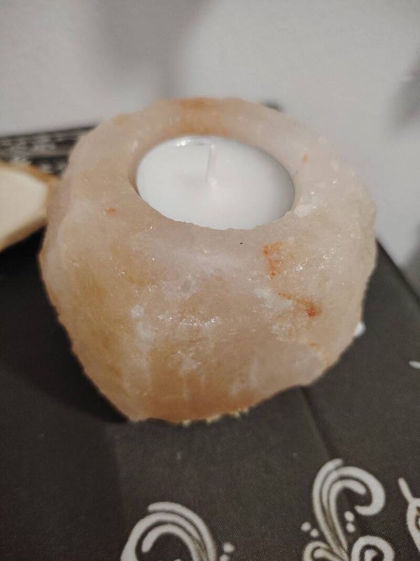 PORTAVELA DE PIEDRA DE SAL