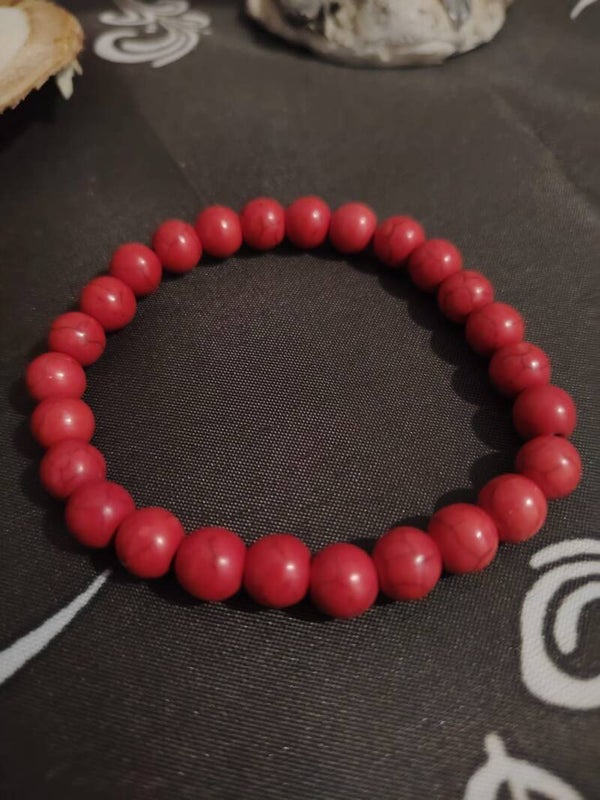PULSERA DE JASPE ROJO