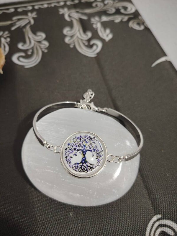 PULSERA  ÁRBOL DE LA VIDA EN BLANCO