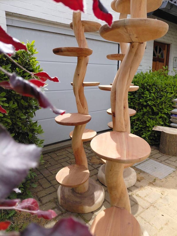 Teak kattenpaal 2 Meter hoog.