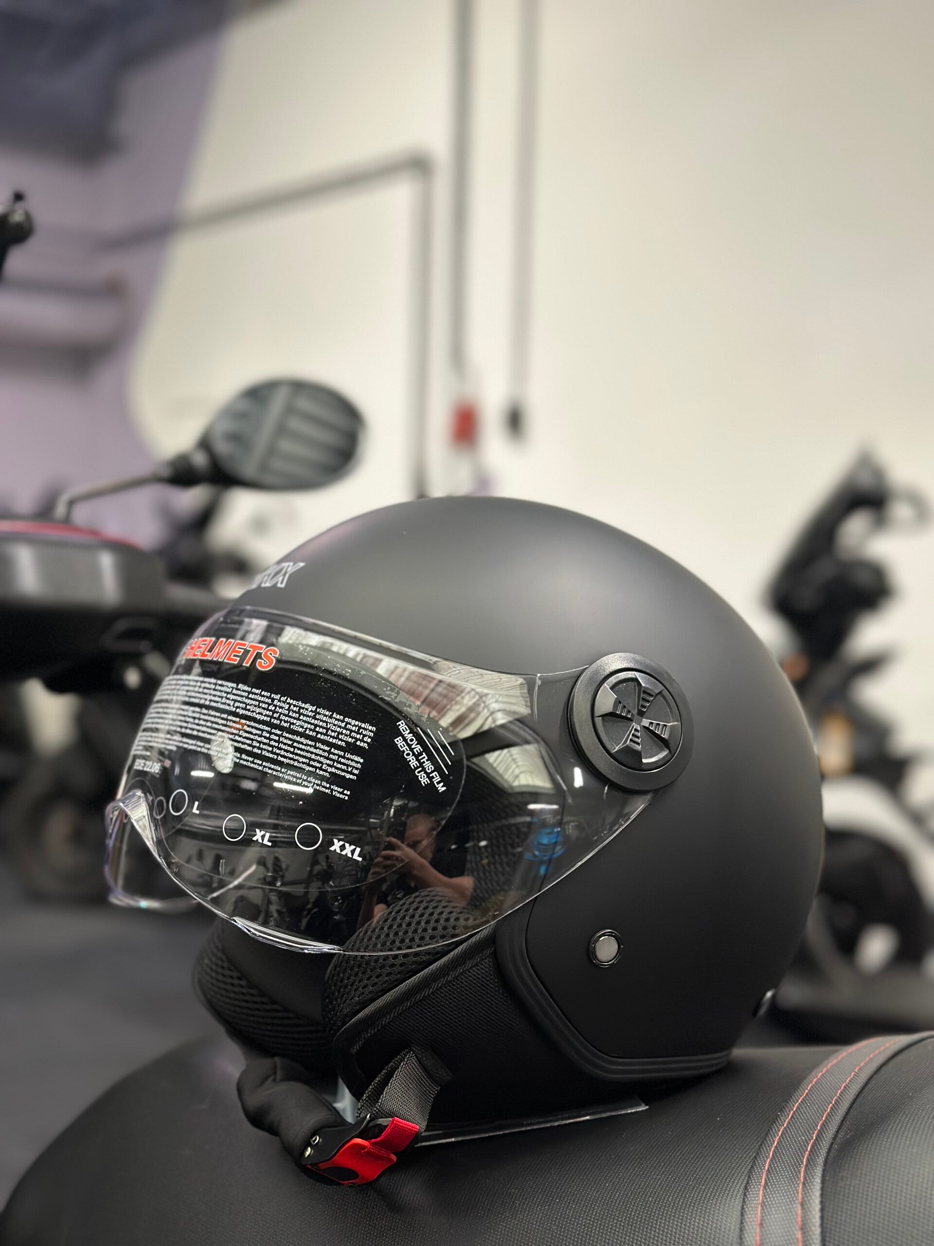 Jet Helm Mkx Village 1 mat zwart