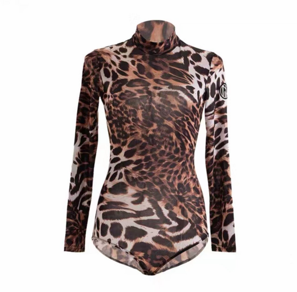 DUYQ Women's Turtleneck Leotard