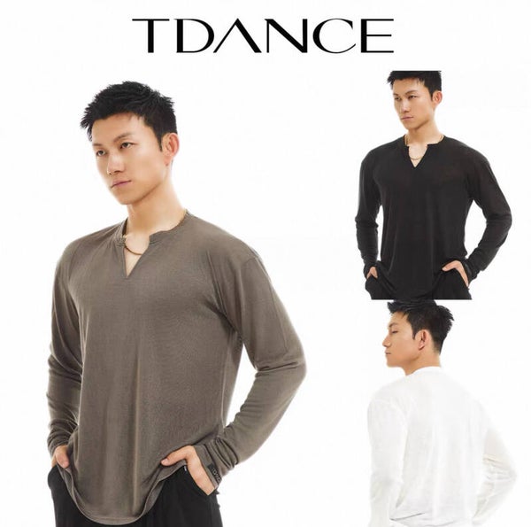 TDANCE Men's Long-sleeved Practice Shirt