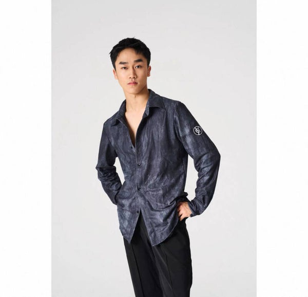 GIYA Men's Mesh Grey Shirt