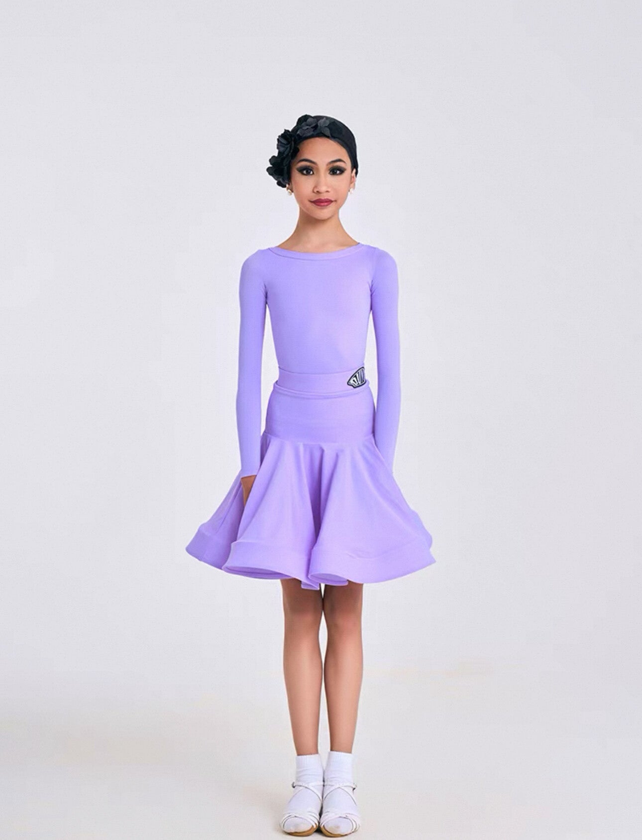 DUYQ Girl's Lilac 2 Piece Set (Bodysuit & Skirt)