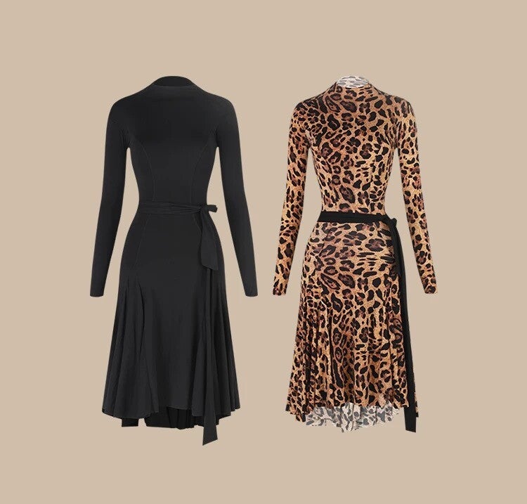 ZYM Long-sleeved Women's Latin Practice Dress