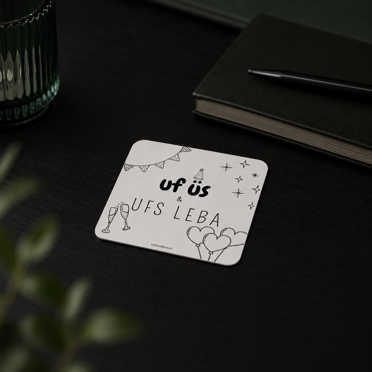 Untersetzer - Uf üs und ufs Leba