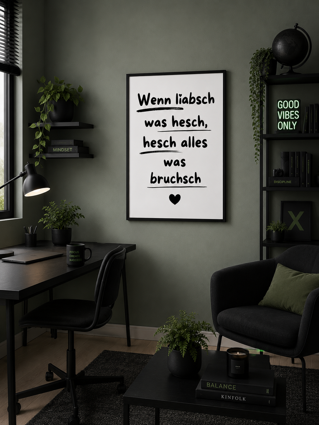 Poster - Wenn liabsch was hesch