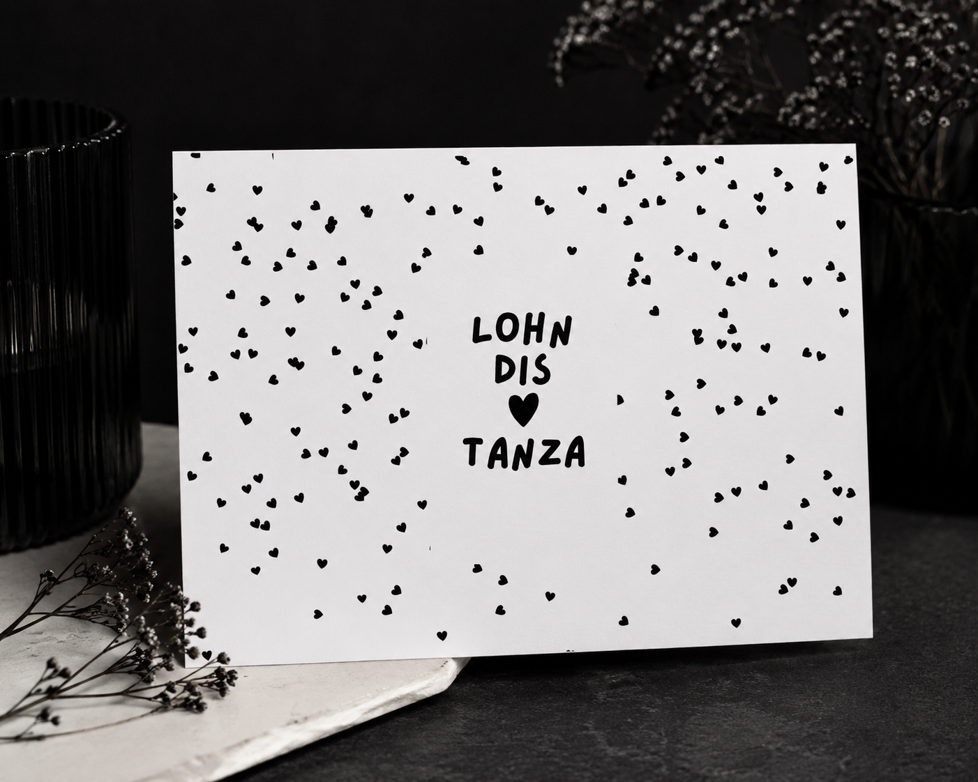 Karte - Lohn dis Herz tanza
