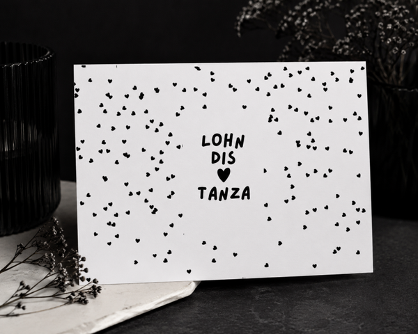 Karte - Lohn dis Herz tanza