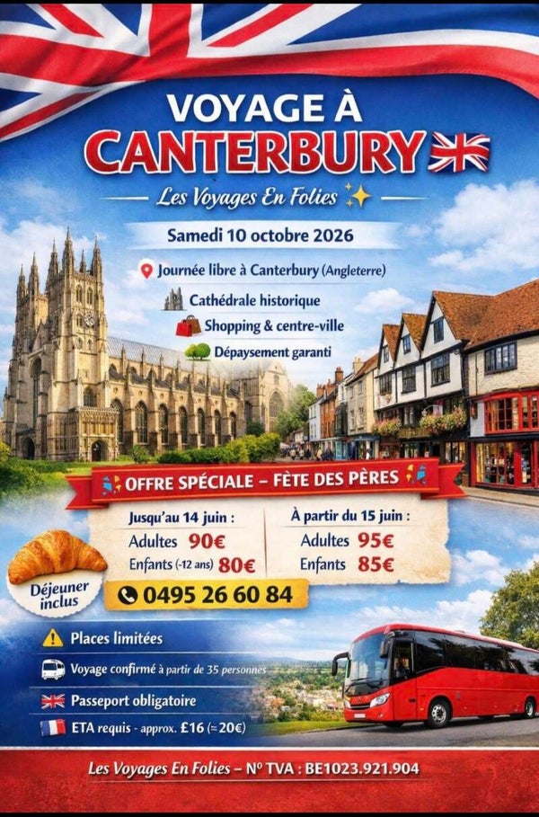 Canterbury samedi 10 octobre 2026