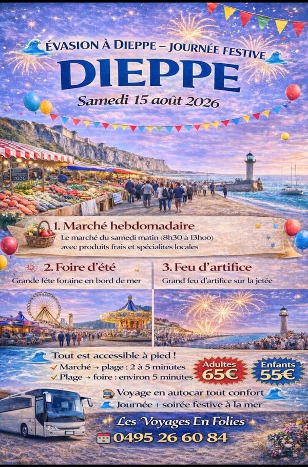 Dieppe 15 août 2026