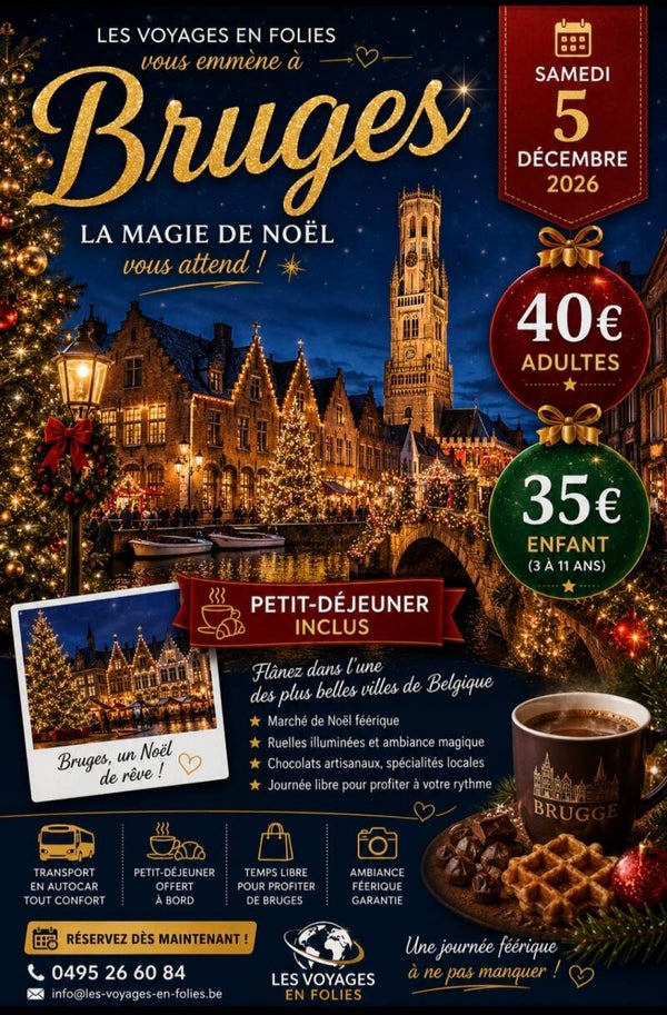 🎄✨ Bruges – Marché de Noël ✨🎄