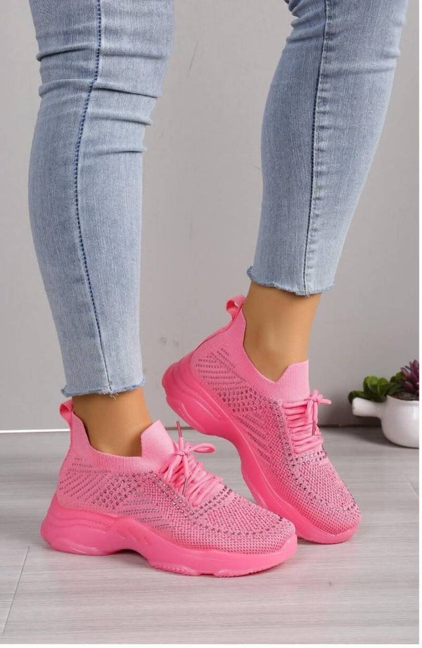 Sneakers Pink Glitzer