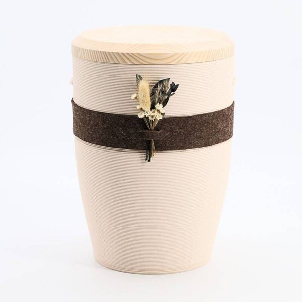 [103202_b] Band der Nähe Braun Creme (Tanne)