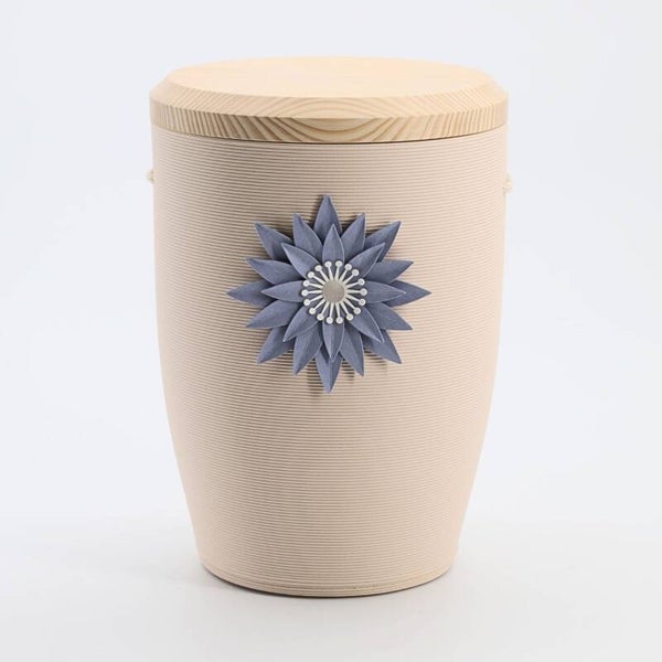 103402b Stille Blüte Blau Creme (Tanne)