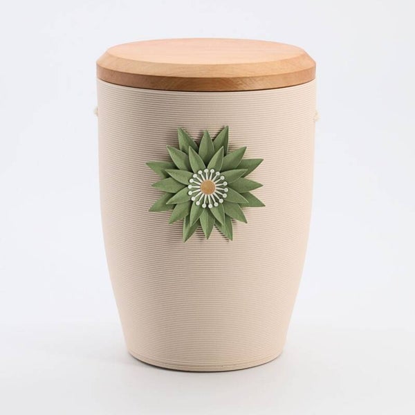 103403g Stille Blüte Grün Creme (Apfel)