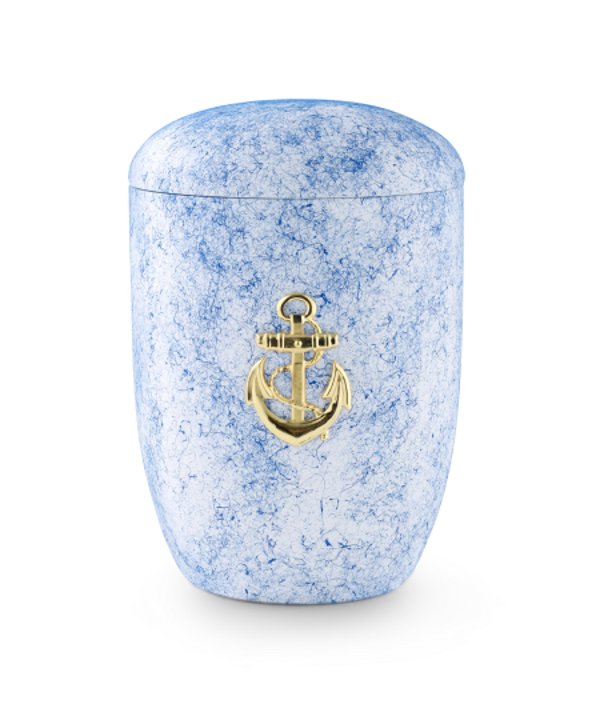 1050 Seeurne, Tonolith-Anhydrit, weiß/blau, MS-Anker