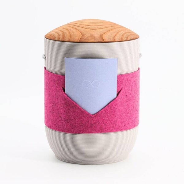 [203505_pb] Mira Band Pink-Blau Grau (Kastanie)