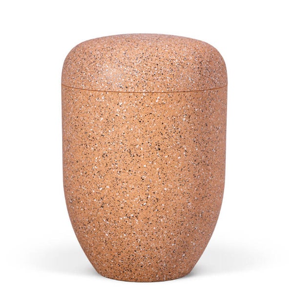 25964 Naturstoffurne, Ockerorange, "Steinoptik"