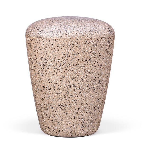 26960 Naturstoffurne, Perlbeige "Steinoptik"