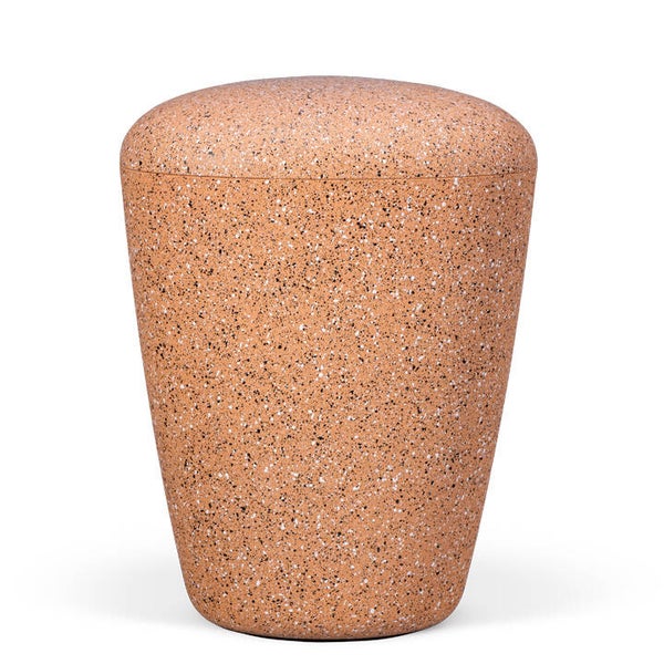 26964 Naturstoffurne, Ockerorange, Steinoptik