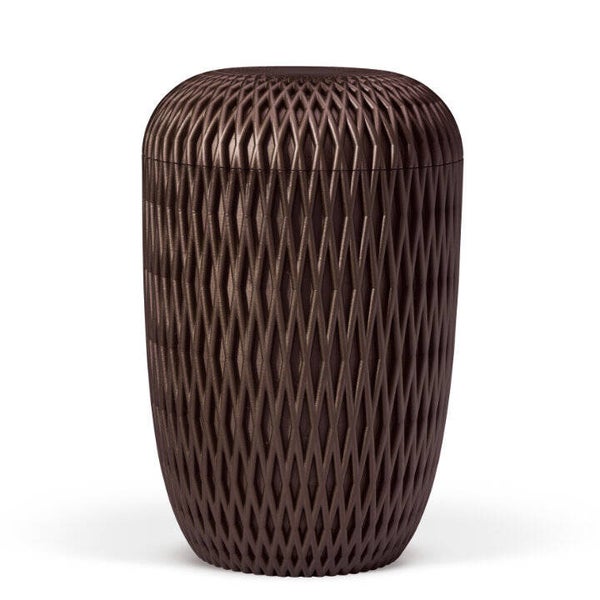 37300 Naturstoffurne, Kastanienbraun-Matt, Carrea