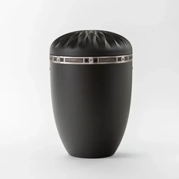 Reliefurne mit Dekor "Silberornament Art Déco"