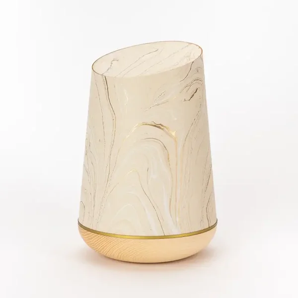 Marmoré-Holzurne "Champagner-Gold"