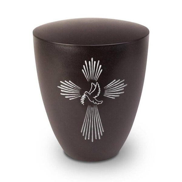 Urne Genesis Gravur Taube und Kreuz Schwarz Standard Artikelnummer: 20-0116-81