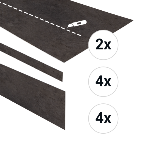 PVC traptreden set voor 4 treden Himalaya
