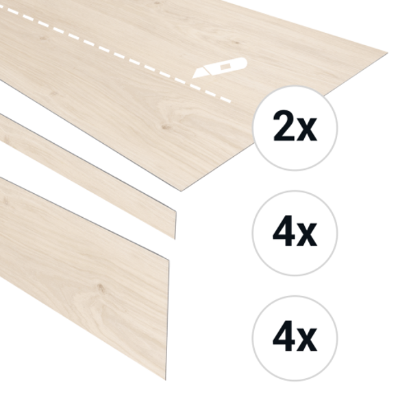 PVC traptreden set voor 4 treden cheesecake