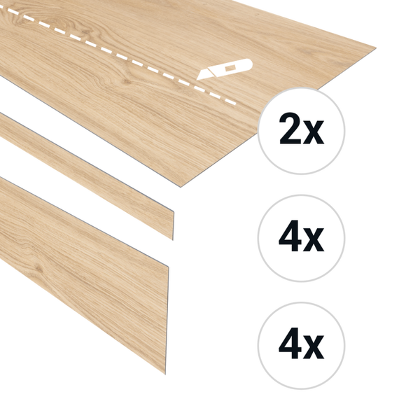 PVC traptreden set crème brûlée