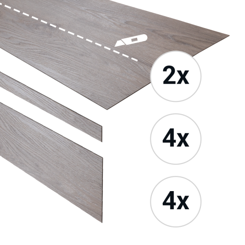 PVC traptreden set voor 4 treden spekkoek UM
