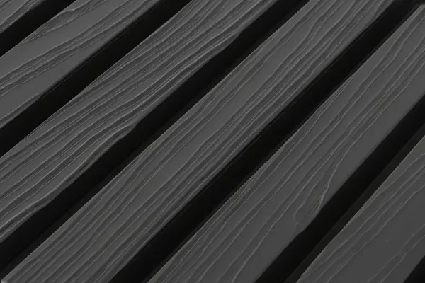 BLACK - Zwarte strepen - Gevelbekleding – Composiet | 290 x 22 cm | Gevel | Tuin
