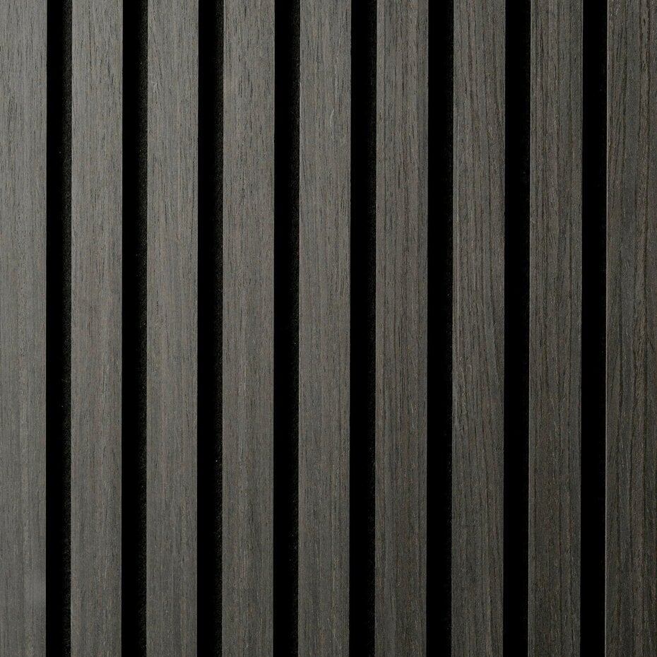 260x60 cm ZWART Eiken akoestische wand panel lattenwand met Vilt