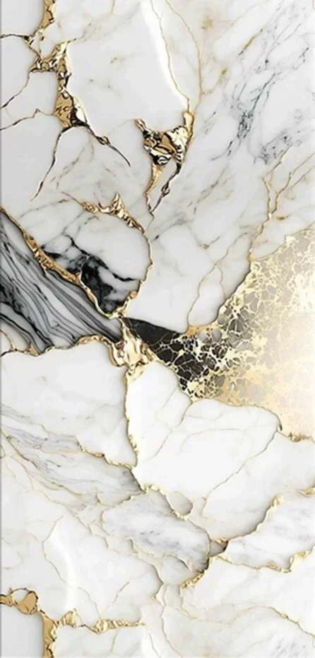 Wandpaneel Fantasy Gold - Hoogglans