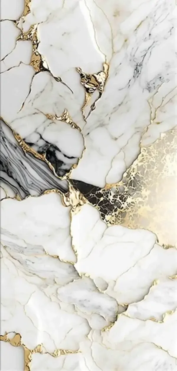 Wandpaneel Fantasy Gold - Hoogglans