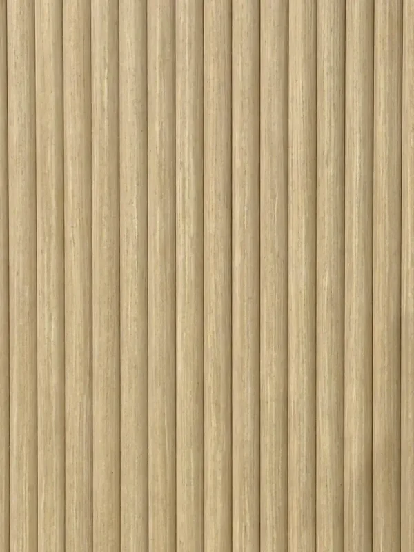RONDE LATTEN - LICHT Eiken akoestische wand panelen lattenwand met Vilt