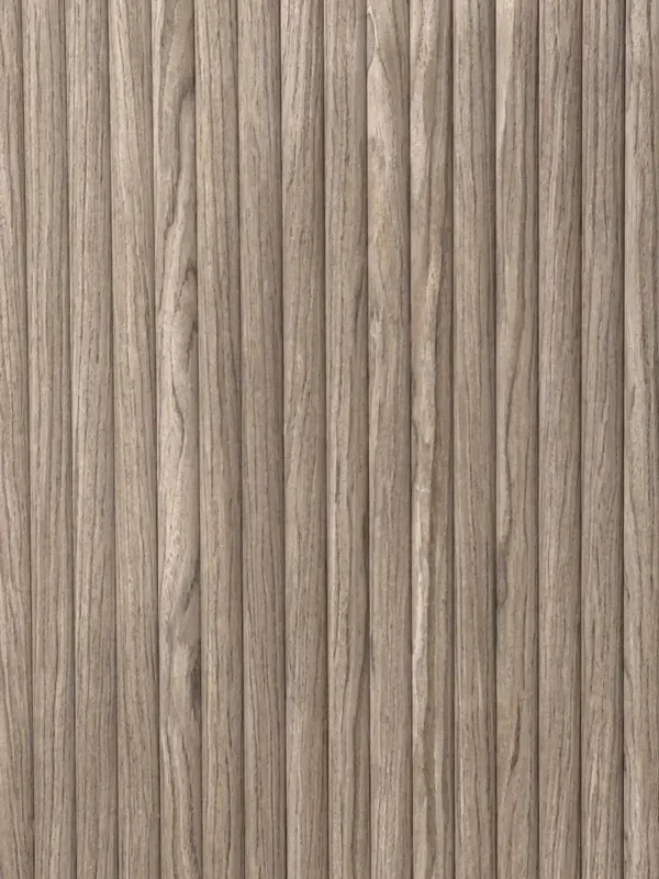 RONDE LATTEN - WALNOOT Eiken akoestische wand panelen lattenwand met Vilt