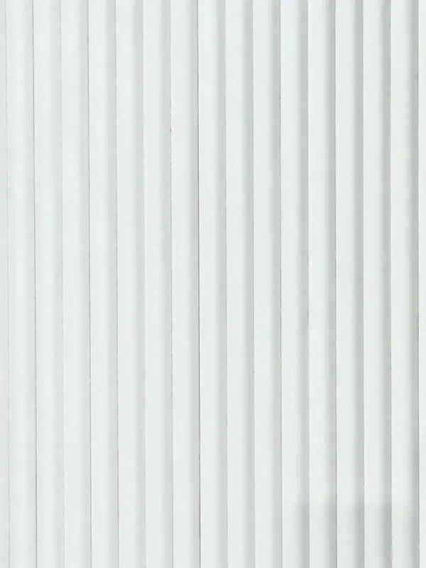 RONDE LATTEN - WIT Eiken akoestische wand panelen lattenwand met Vilt
