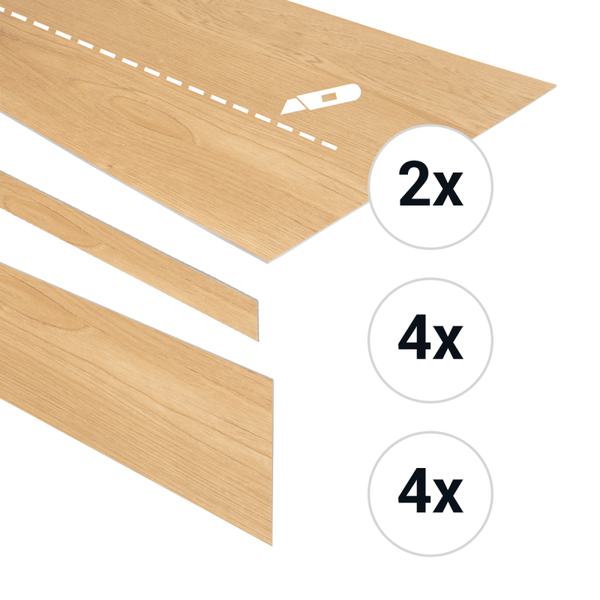 PVC traptreden set voor 4 treden Hammam