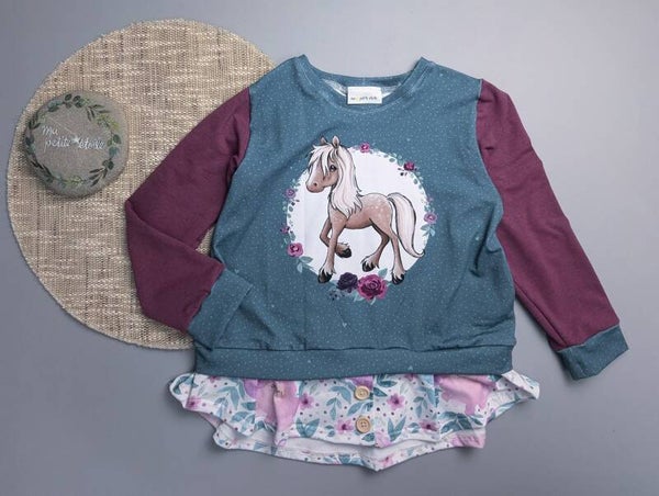 Pulli mit Volant I Pferd
