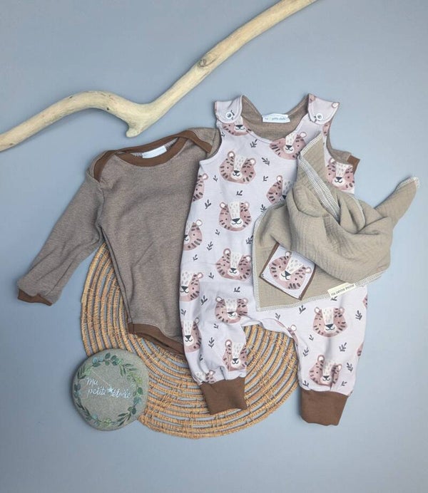 Set | Tiger I Strampler, Body und Nuscheli