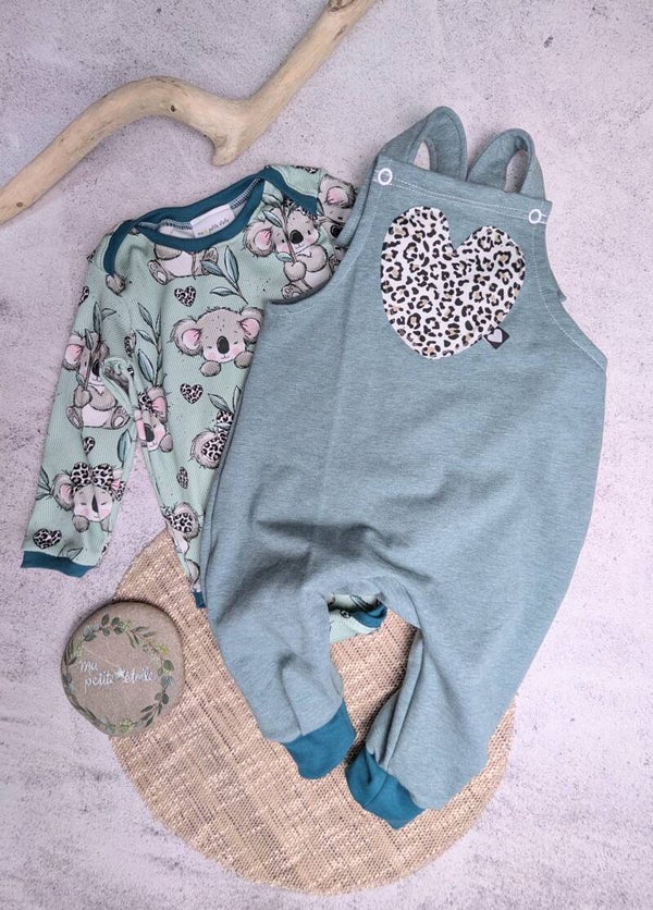 Set l Panda l Latzhose und Body